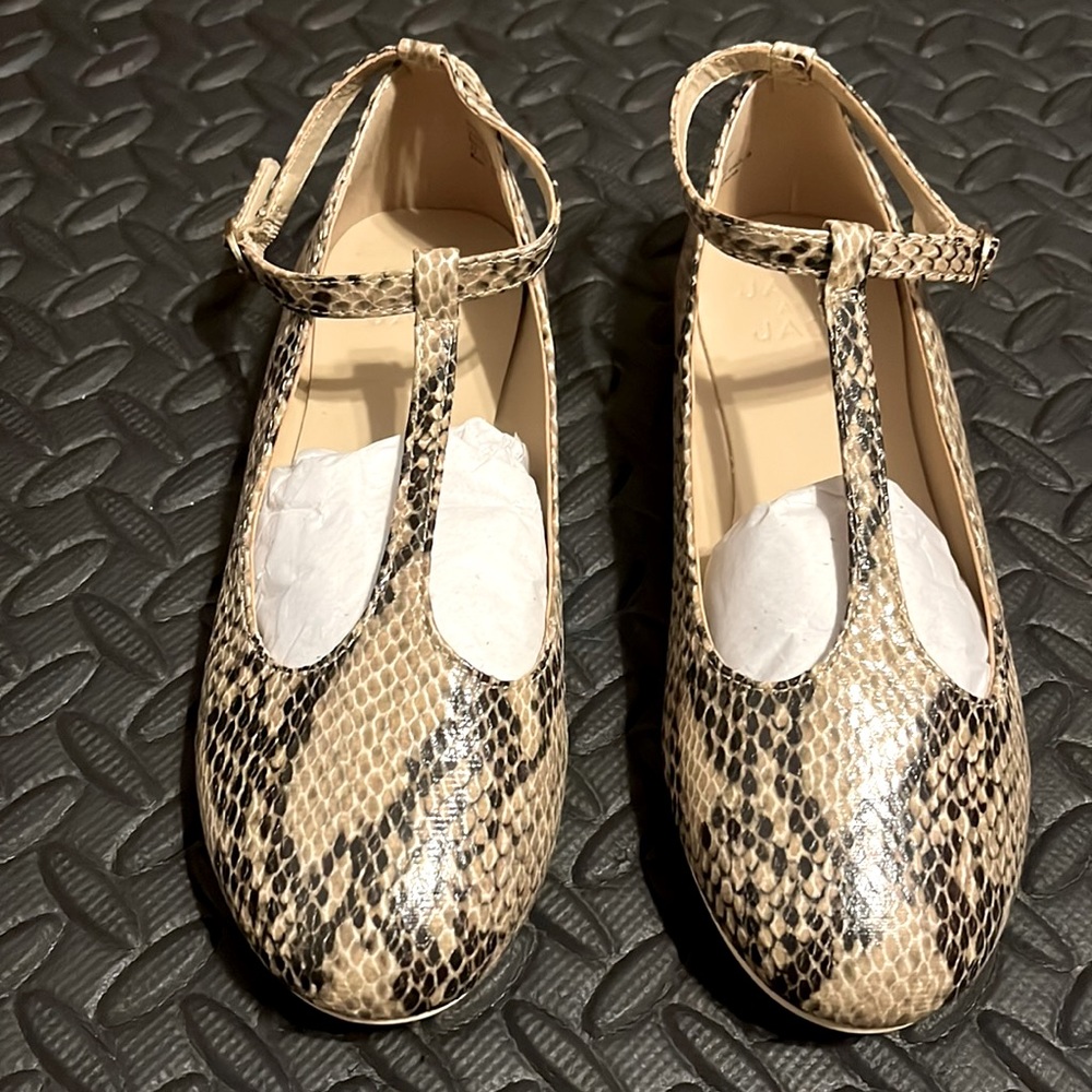 NWT- Girls Janie & Jack - Animal Print Dress Shoes